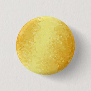 Bóton Redondo 2.54cm Metálica Olhar Inverso Corações Dourados Modelo Gl