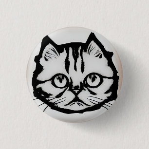 Bóton Redondo 2.54cm Miau!