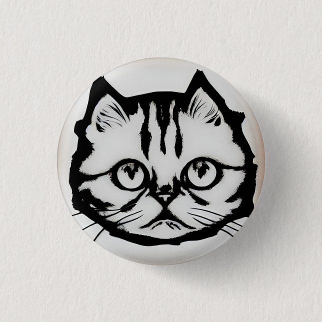 Bóton Redondo 2.54cm Miau! (Frente)