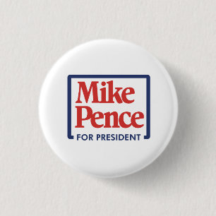 Bóton Redondo 2.54cm Mike Pence para o Presidente 2024