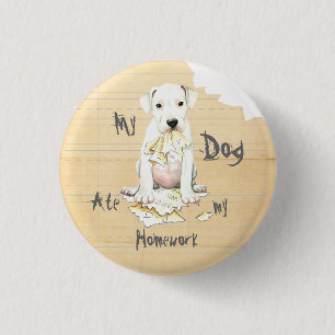 Bóton Redondo 2.54cm Minha Dogo Comeu Minha Cabeça