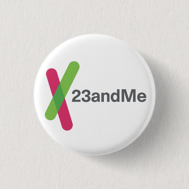 Bóton Redondo 2.54cm Mini-Botão do logotipo 23andMe (Frente)