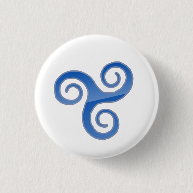 Bóton Redondo 2.54cm Mini Trisquel Pin (Frente)