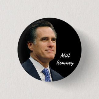 Bóton Redondo 2.54cm Mitt Romney