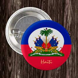 Bóton Redondo 2.54cm Moda Haitiana Flag & Haiti, viagem / esportes