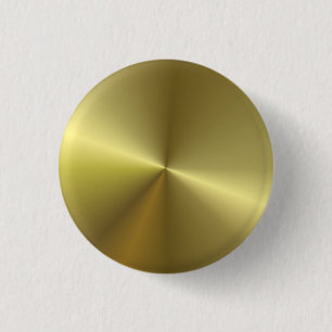 Bóton Redondo 2.54cm Modelo de Vazio elegante com aspecto Dourado