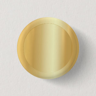 Bóton Redondo 2.54cm Modelo Elegante Faux Dourado Para Adicionar Seu Te