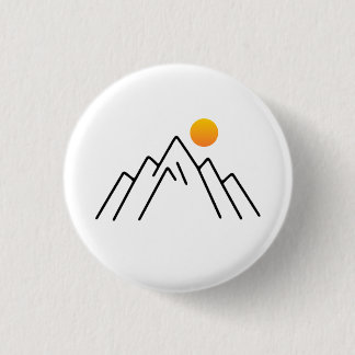 Bóton Redondo 2.54cm Montanhas Minimalistas: Uma Design inspirada na Na