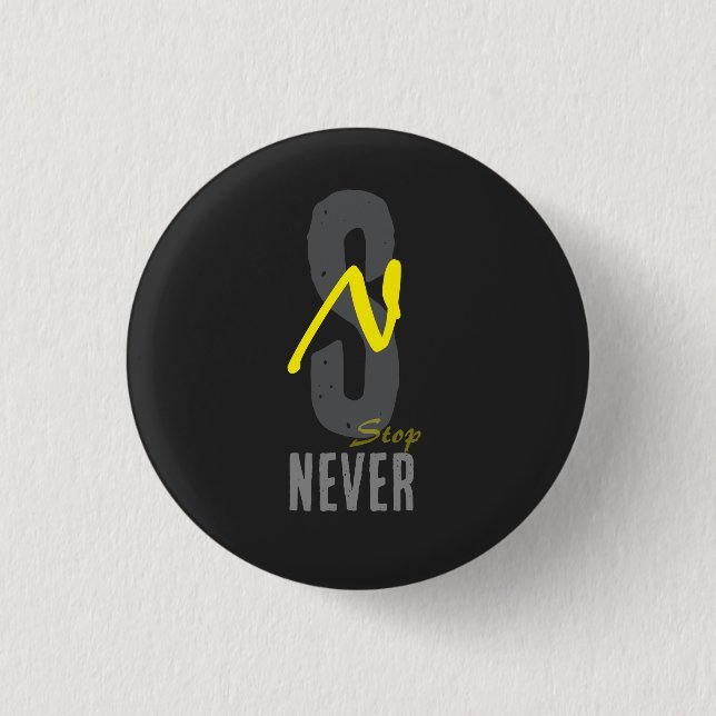 Bóton Redondo 2.54cm Motivational Minimal Button Pin – Positive Energy  (Frente)