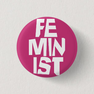 Bóton Redondo 2.54cm Mulher igual imitaçãoa da menina fêmea feminista