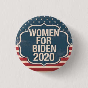 Bóton Redondo 2.54cm Mulheres para Biden 2020