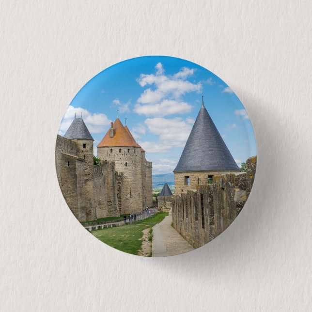 Bóton Redondo 2.54cm Muros Medievais de Carcassonne (Frente)