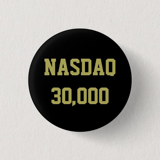 Bóton Redondo 2.54cm NASDAQ 30000 Stock Market Celebration (Frente)