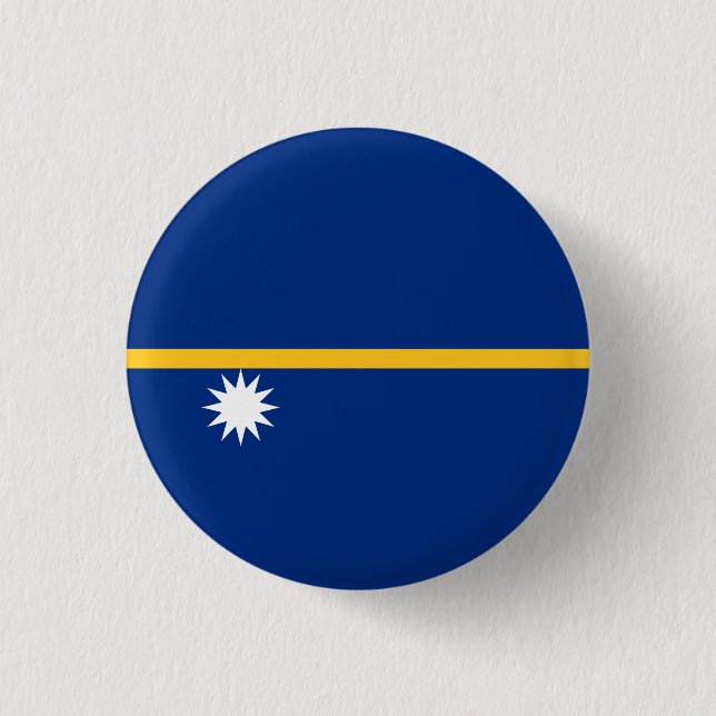 Bóton Redondo 2.54cm Nauruan Flag, Nauru (Frente)