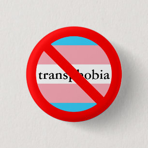 Bóton Redondo 2.54cm nenhum transphobia permitido