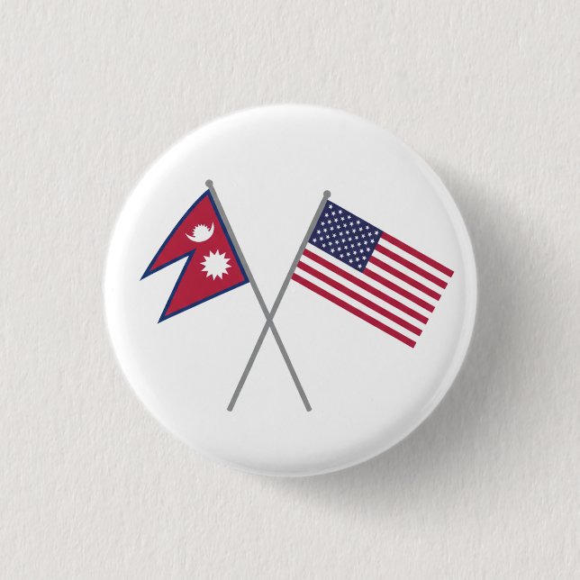 Bóton Redondo 2.54cm Nepali-Americano (Frente)