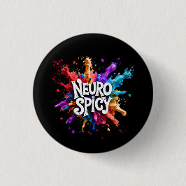 Bóton Redondo 2.54cm NEUROSPICY neurodiversidade autismo tda dyslexia
