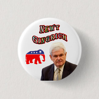 Bóton Redondo 2.54cm Newt Gingrich 2012