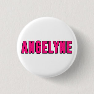 Bóton Redondo 2.54cm nome Angelyne