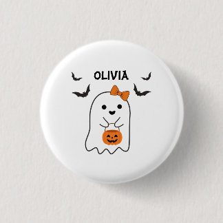 Bóton Redondo 2.54cm Nome Personalizado Compras de Halloween Boo