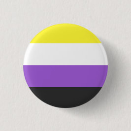 Bóton Redondo 2.54cm NonBinary Flag
