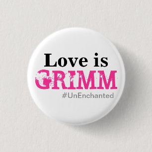 Bóton Redondo 2.54cm O amor é botão de Grimm