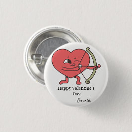 Bóton Redondo 2.54cm O amor está no ar: Junte-se a nós para um Dia de o