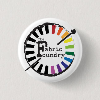Bóton Redondo 2.54cm O Botão do Logotipo da The Fabric Foundry
