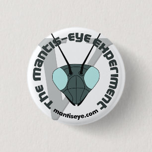 Bóton Redondo 2.54cm O botão oficial da convenção do Louva-a-deus-Ol