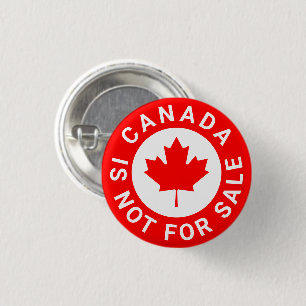 Bóton Redondo 2.54cm O Canadá não está à venda de texto personalizado d