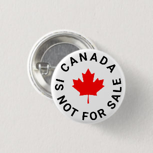 Bóton Redondo 2.54cm O Canadá não está à venda de texto personalizado d