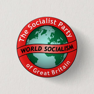 Bóton Redondo 2.54cm O Partido socialista da cor do crachá de Grâ