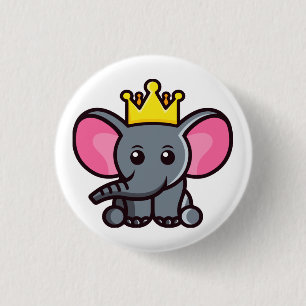 Bóton Redondo 2.54cm O rei elefante
