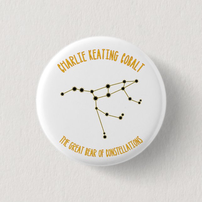 Bóton Redondo 2.54cm O Urso do Excelente (Frente)