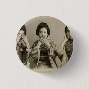 Bóton Redondo 2.54cm O vintage não fala nenhum mau