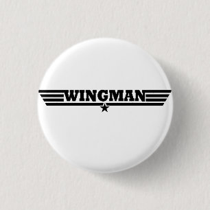 Bóton Redondo 2.54cm O Wingman voa o logotipo
