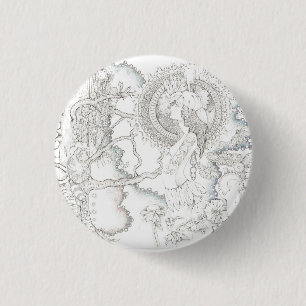 Bóton Redondo 2.54cm observação da lua