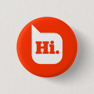 Bóton Redondo 2.54cm Olá! botão