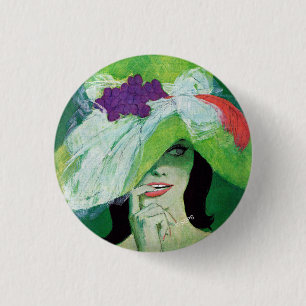 Bóton Redondo 2.54cm Olhando a outra maneira