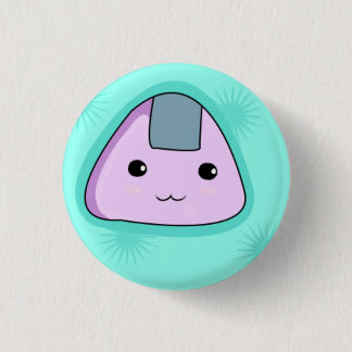 Bóton Redondo 2.54cm Onigiri - botão azul