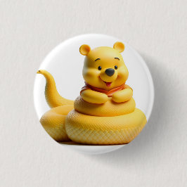 Bóton Redondo 2.54cm Ophidiofobia Winnie o Pooh 1
