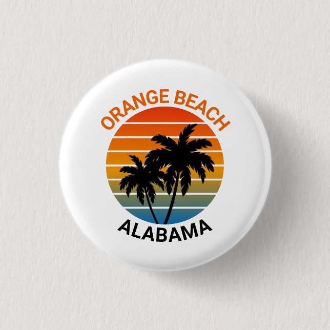 BÓTON REDONDO 2.54CM ORANGE BEACH ALABAMA (Frente)
