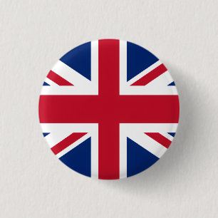Bóton Redondo 2.54cm Orgulho da Bandeira do Reino Unido