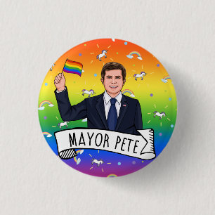 Bóton Redondo 2.54cm Orgulho do Prefeito Pete