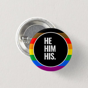 Bóton Redondo 2.54cm Orgulho LGBTQPOC da Filadélfia
