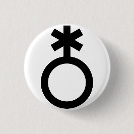 Bóton Redondo 2.54cm Orgulho Não Binárie