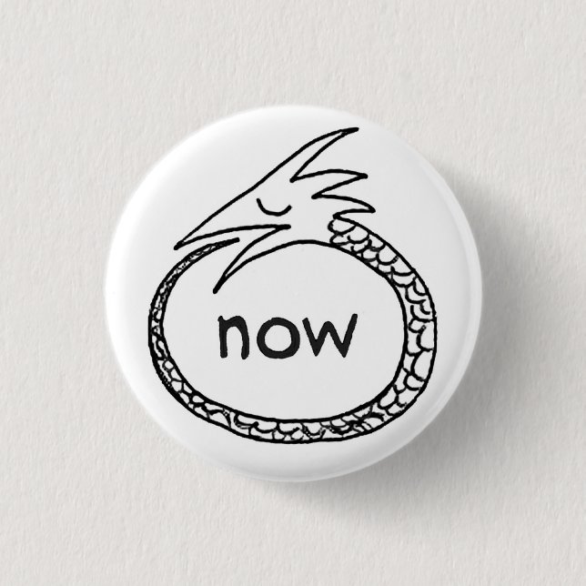 Bóton Redondo 2.54cm orouboros agora, yo (Frente)