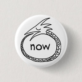 Bóton Redondo 2.54cm orouboros agora, yo