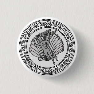 Bóton Redondo 2.54cm Os atletas! crachá de símbolo Afrodite / Vênus