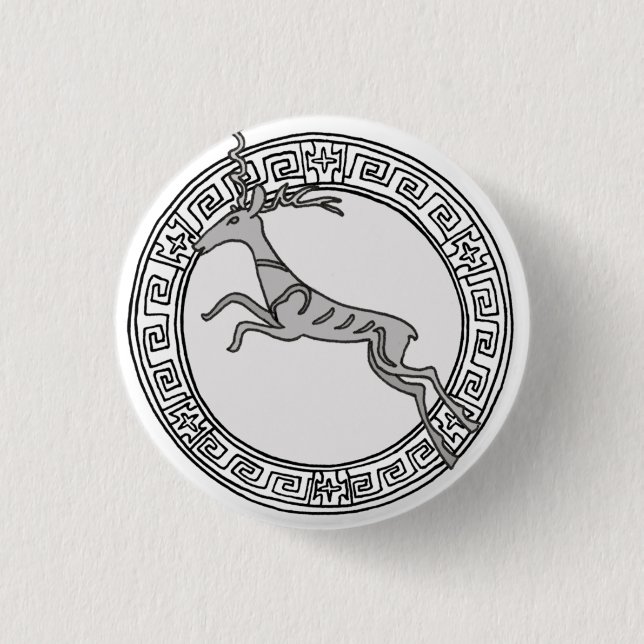Bóton Redondo 2.54cm Os atletas! crachá de símbolo Artemis / Diana (Frente)
